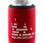 Neoprenový termoobal na plechovku objem 0,33l potisk Aquacool red