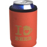 Neoprenový termoobal na plechovku 0,33l potisk I love beer cihla gold