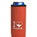 Neoprenový termoobal na plechovku 0,5l I love Prague - Hradčany cihla-white