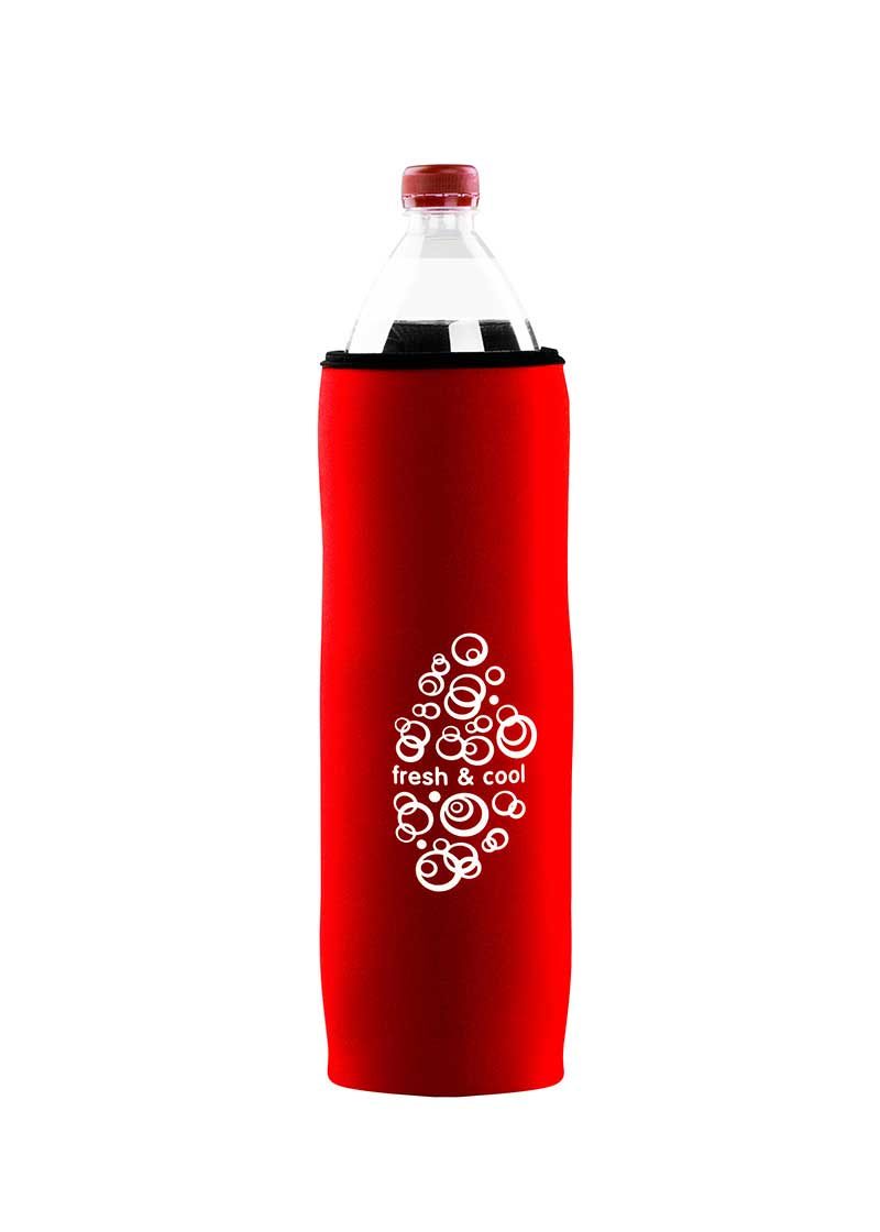 Neoprenový termoobal na PET láhev 1,5l fresh-cool red