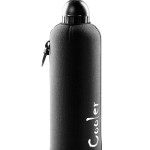 Neoprenový termoobal a hliníková láhev 0,6l black