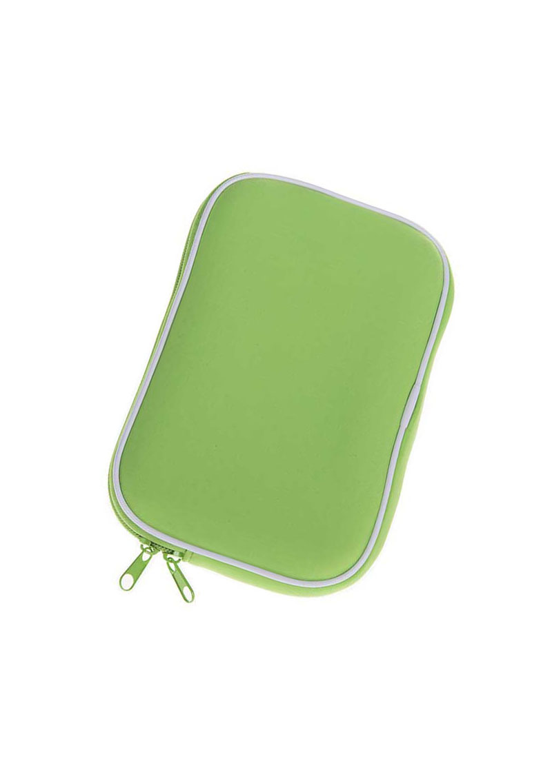 Neoprenové pouzdro na tablet 7" se zipem green