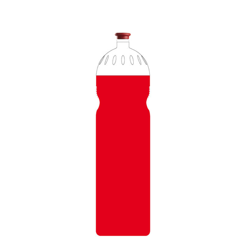 Sportovní lahev se zátkou red