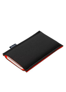Neoprenové pouzdro na mobil black orange