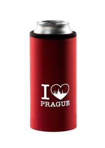 Neoprenový termoobal na plechovku 0,5l potisk I love Prague white cihla