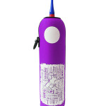 Neoprenový termoobal na hokejovou láhev 1,0l potisk Nápisy crash purple