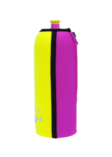 Neoprenový termoobal na sportovní lahev objem 0,7l potisk Aquacooler -yellow2