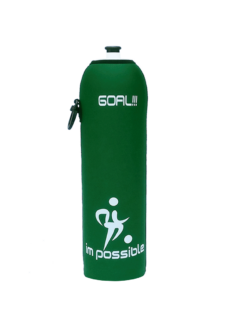 Neoprenový termoobal na sportovní a Zdravou lahev objem 1,0l potisk Fotbalista 2 dark green