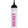 Hokejová láhev 1,0l potisk HOCKEY white-pink