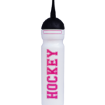 Hokejová láhev 1,0l potisk HOCKEY white-pink