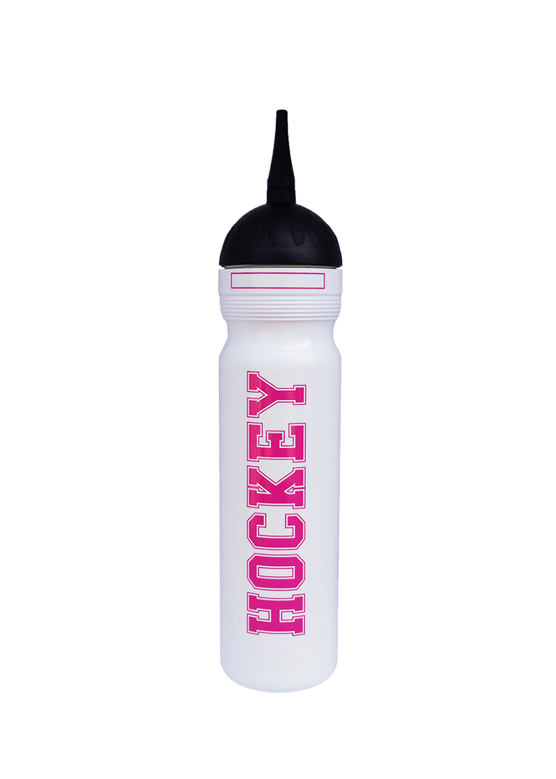 Hokejová láhev 1,0l potisk HOCKEY white-pink