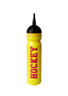 Hokejová láhev 1,0l potisk HOCKEY yellow-pink