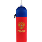 Neoprenový termoobal na hokejovou lahev 1,0l potisk Russia