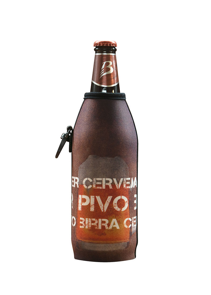 Neoprenový termoobal na sklo a PET lahev 0,5l Pivo