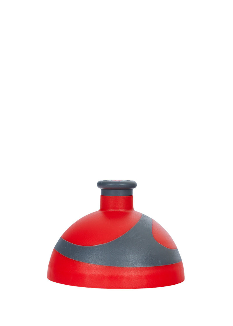 Zdravá lahev náhradní víčko 2K červená antracit