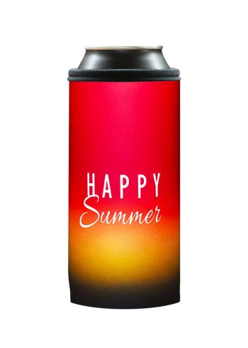 Neoprenový termoobal na plechovku 0,5l happy summer red