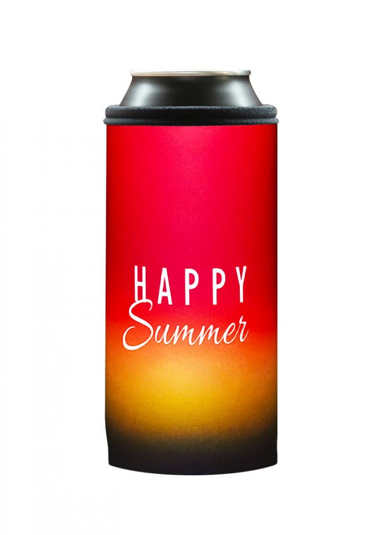 Neoprenový termoobal na plechovku 0,5l happy summer red