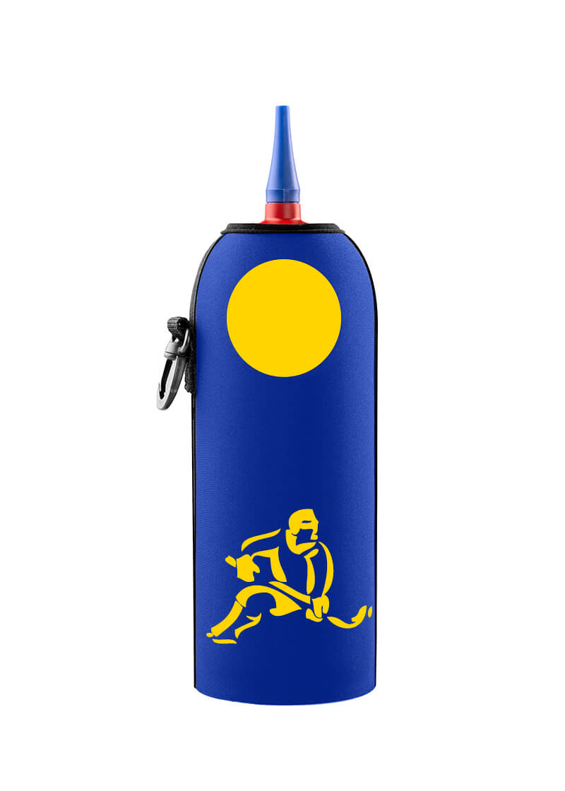 Neoprenový termoobal na hokejovou lahev 0,7l hokejista blue yellow