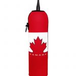 Neoprenový termoobal na hokejovou lahev 1,0l Canada red