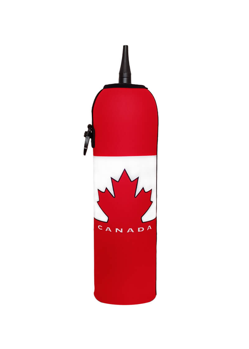 Neoprenový termoobal na hokejovou lahev 1,0l Canada red