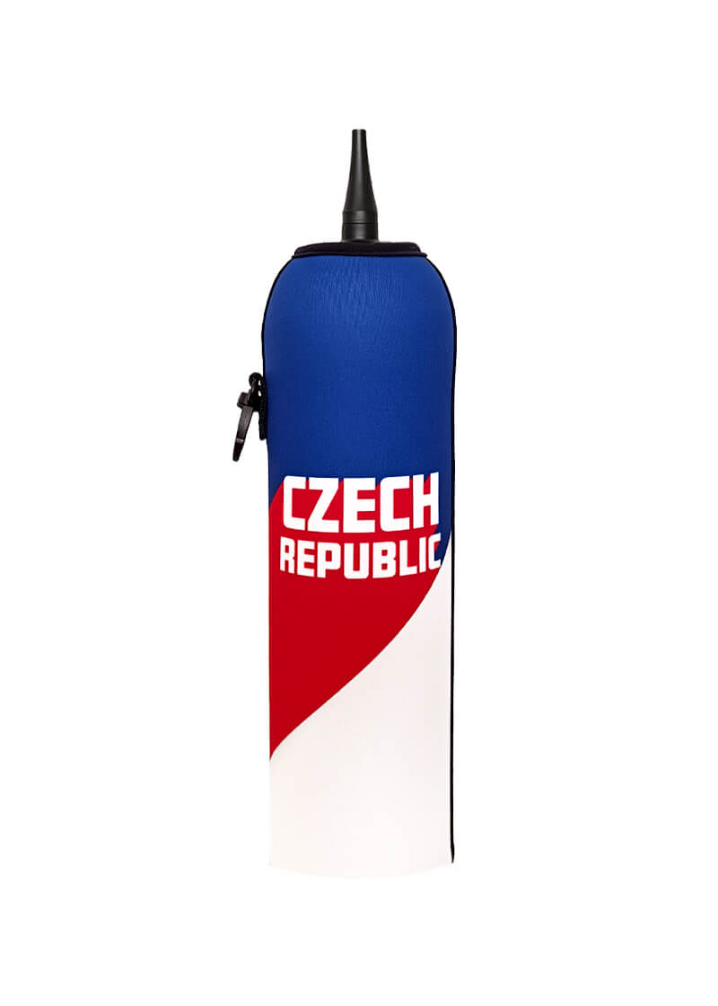 Neoprenový termoobal na hokejovou a sportovní lahev 1,0l potisk Czech republic