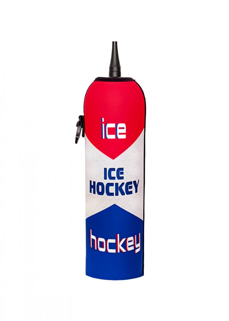 Neoprenový termoobal na hokejovou lahev 1,0l potisk Ice hockey