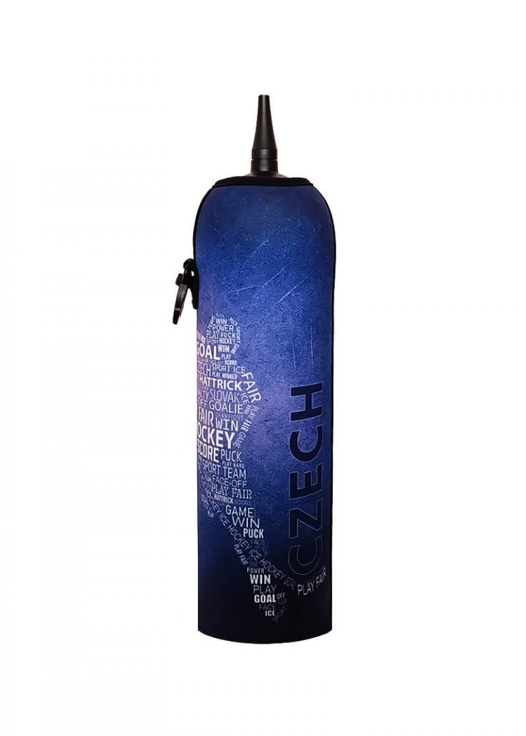 Neoprenový termoobal na hokejovou lahev 1,0l Hokejista big blue