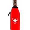 Neoprenový termoobal na sklo a PET lahev 0,5l dres Švýcarsko
