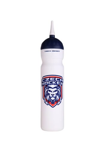 Hokejová lahev Český lev objem 1,0l white