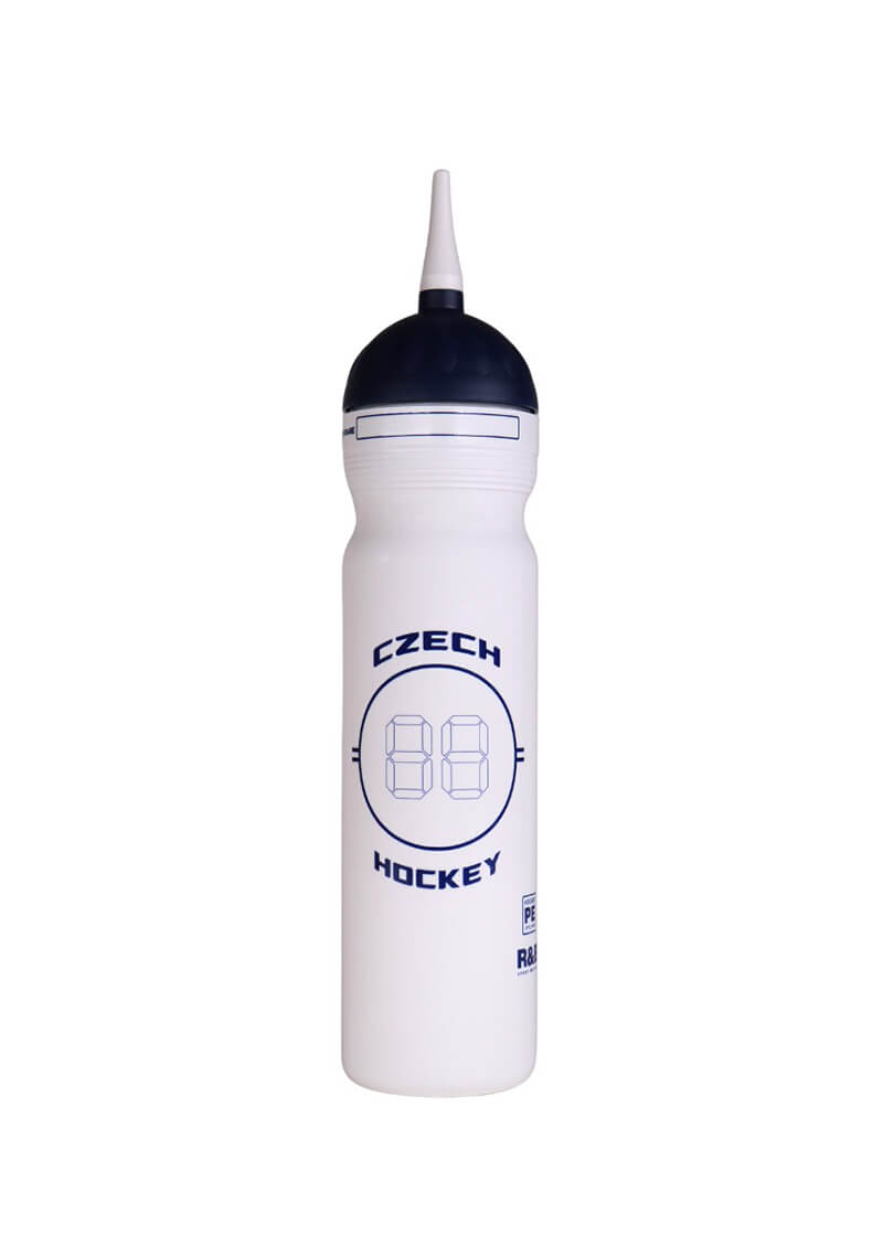 Hokejová lahev Český lev objem 1,0l číslo white