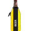 Neoprenový termoobal na sklo a PET lahev 0,5l Beer yellow