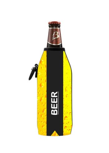 Neoprenový termoobal na sklo a PET lahev 0,5l Beer yellow