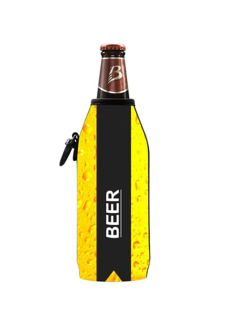 Neoprenový termoobal na sklo a PET lahev 0,5l Beer yellow