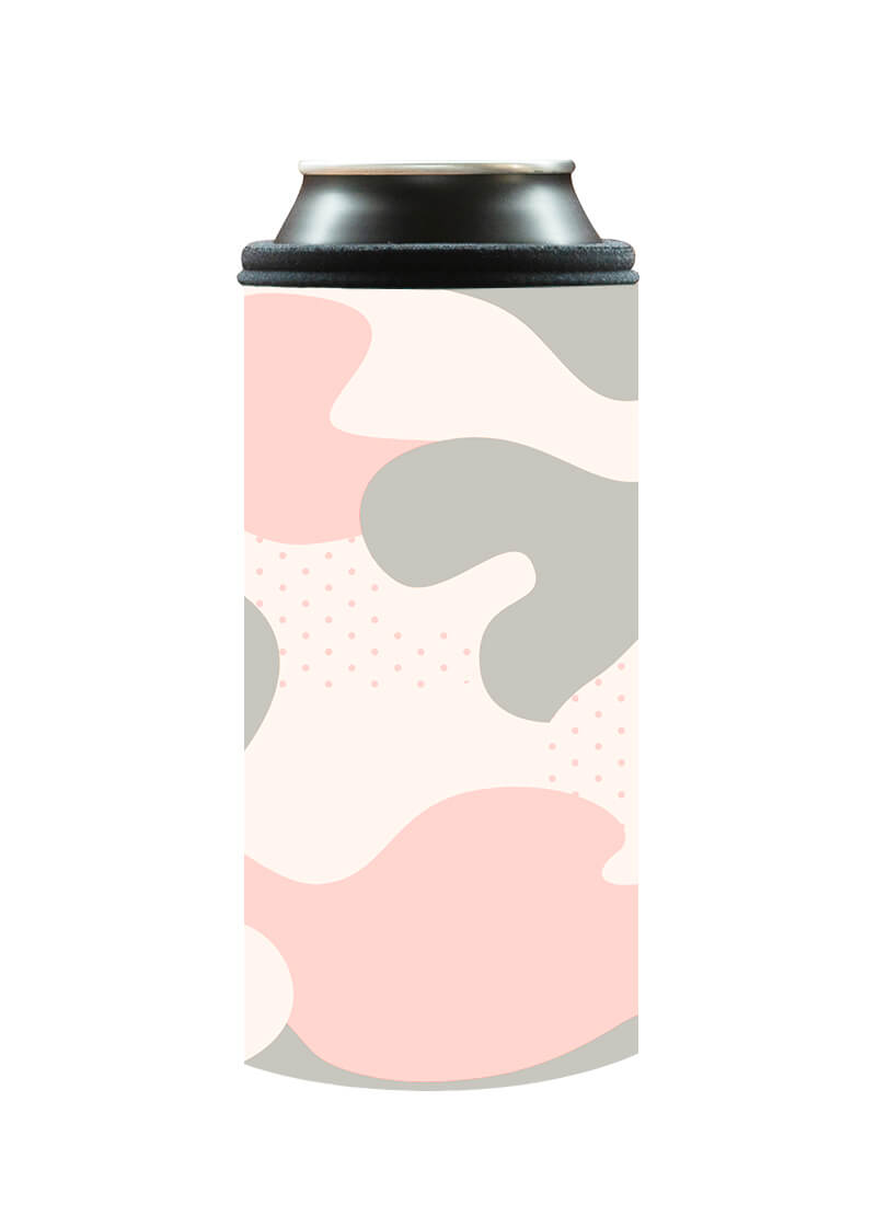 Neoprenový termoobal na plechovku 0,5l Camo pink