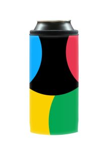 Neoprenový termoobal na plechovku objem 0,5l Kruhy