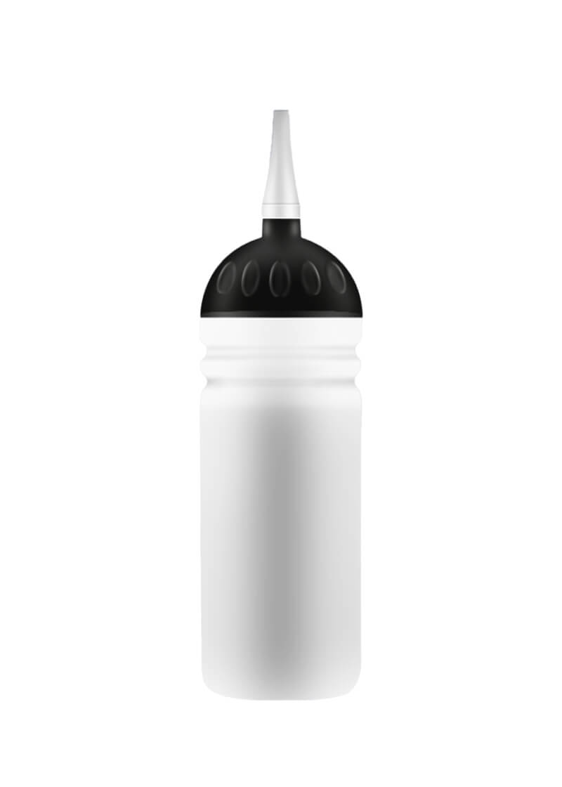Sportovní lahev bez potisku 0,7l white black