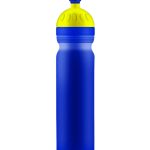 Sportovní lahev bez potisku se zátkou 1,0l blue yellow