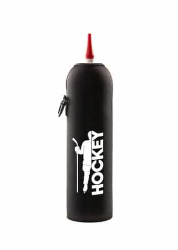 Neoprenový termoobal na hokejovou lahev 1,0l Hockey silueta black