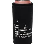 Neoprenový termoobal na plechovku objem 0,33l vysoká potisk Aquacooler black