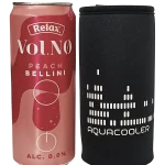 Neoprenový termoobal na plechovku objem 0,33l vysoký motiv potisku Aquacooler black skupina