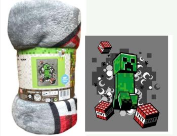 XXL FLÍSOVÁ DEKA  MINECRAFT DE LUX