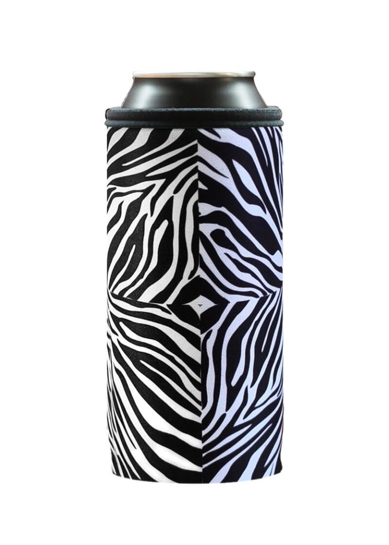 Neoprenový termoobal na plechovku 0,5l Zebra
