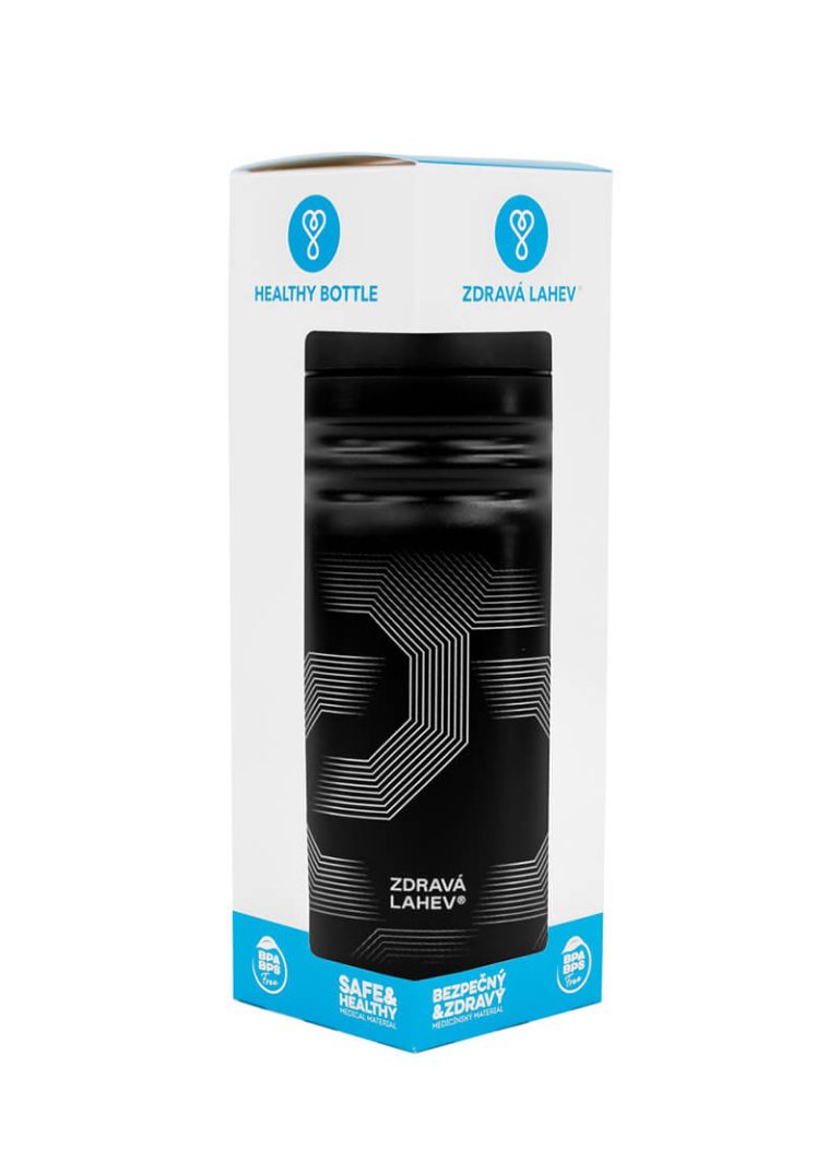 Zdravá lahev Symetric 0,7l černá