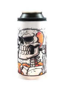 Neoprenový termoobal na plechovku 0,5l Fitness Kostlivec