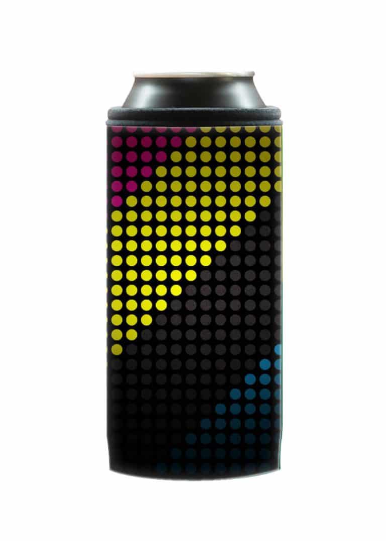 Neoprenový termoobal na plechovku 0,5l Puntíky barevné