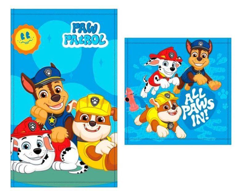 SADA RUČNÍK NA RUCE A NA OBLIČEJ TLAPKOVÁ PATROLA