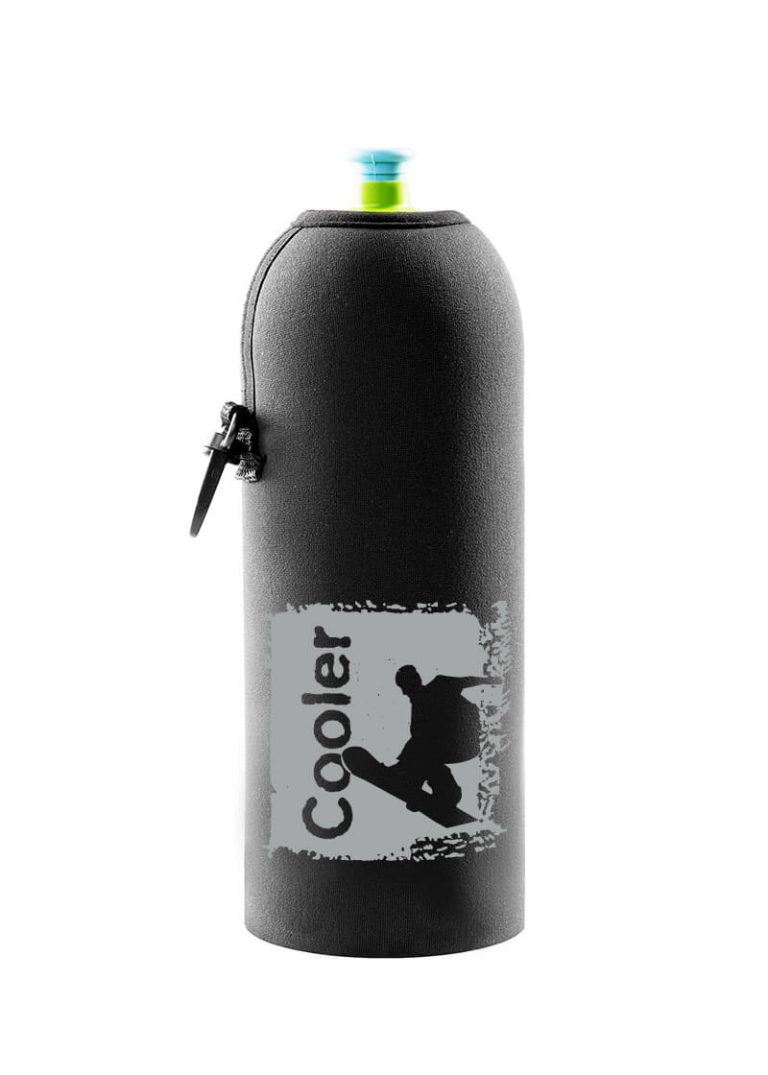 Neoíprenový termoobal na sportovní a Zdravou lahev 0,7l Snowboardista darkblue