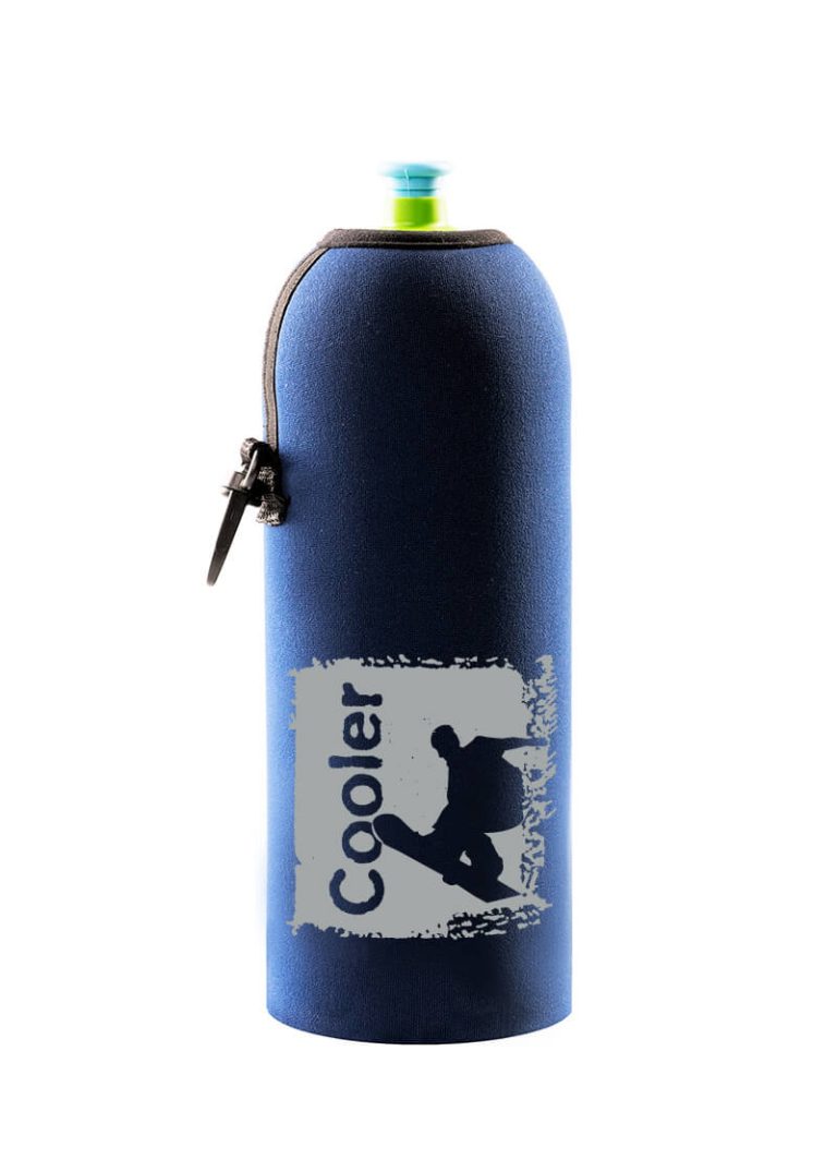 Neoíprenový termoobal na sportovní a Zdravou lahev 0,7l Snowboardista darkblue
